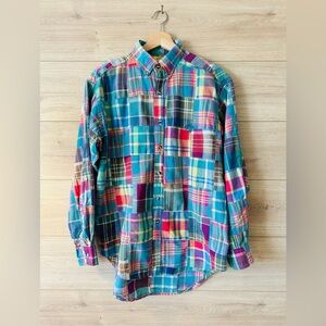 Duck Head Limited Edition Colorful Patchwork Plaid Shirt